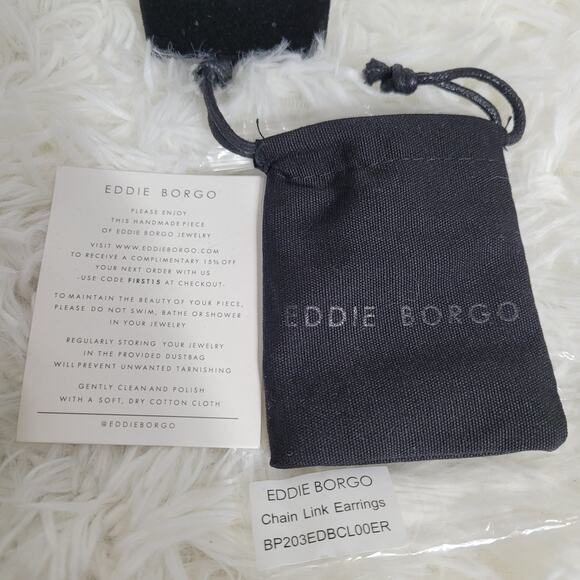 Eddie Borgo Supra Chain Link Gold Earrings - Picture 8 of 8